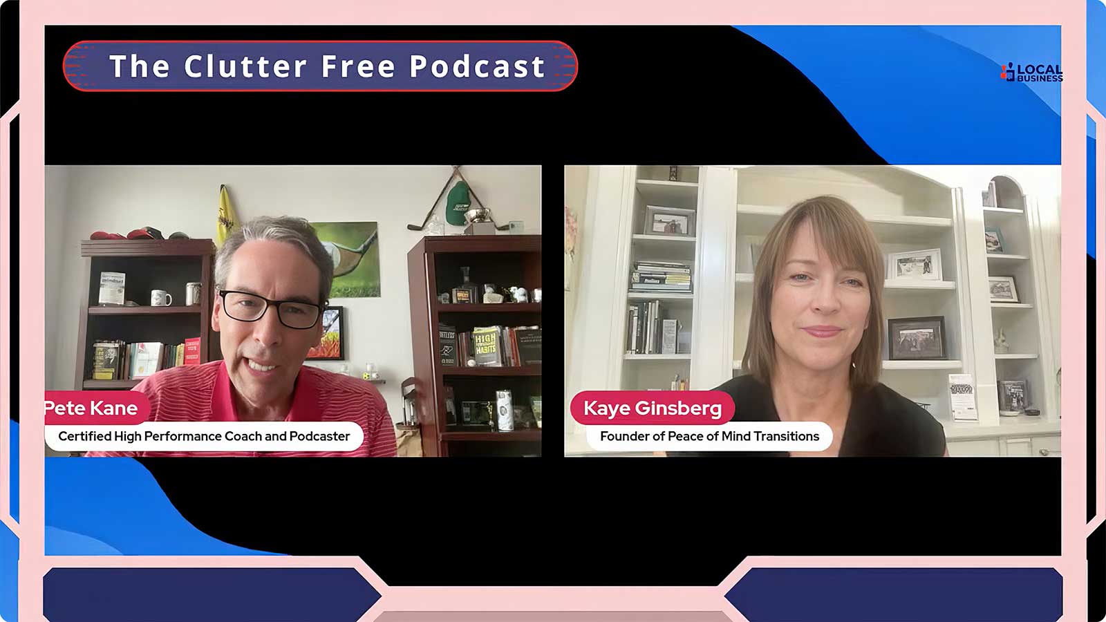 Pete and Kaye on the Clutterfree Podcast